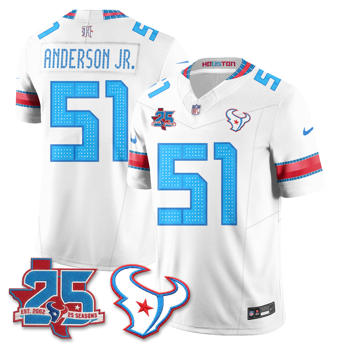 Houston Texans Will Anderson Jr. 2026 Rivalries Vapor Limited Jersey - All Stitched