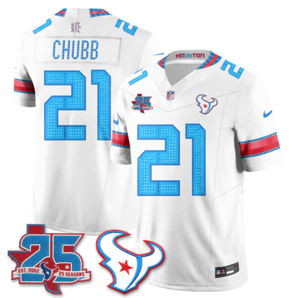Houston Texans Nick Chubb 2026 Rivalries Vapor Limited Jersey - All Stitched