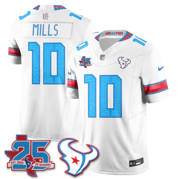 Houston Texans Davis Mills 2026 Rivalries Vapor Limited Jersey - All Stitched