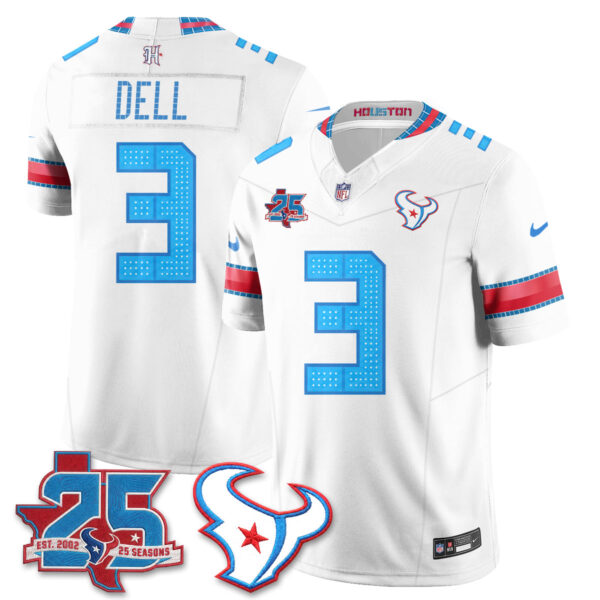 Houston Texans Tank Dell 2026 Rivalries Vapor Limited Jersey - All Stitched