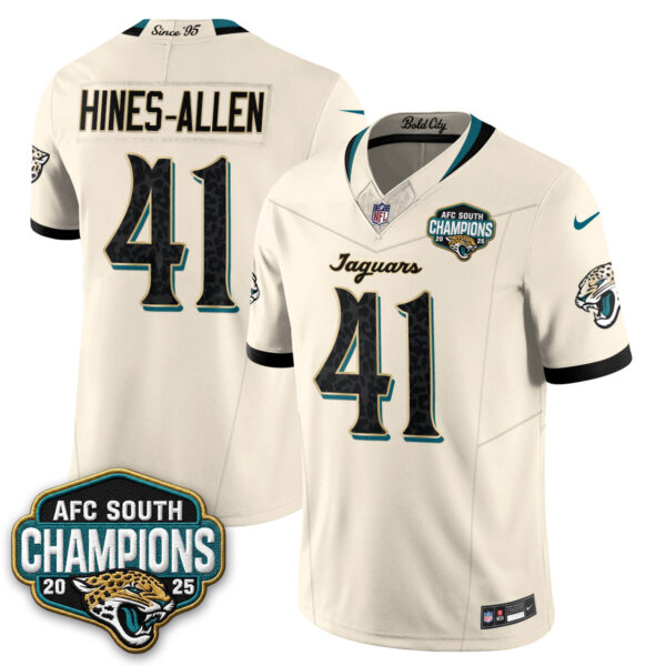 Jacksonville Jaguars Josh Hines-Allen 2026 Rivalries Vapor Limited Jersey V2 - All Stitched