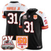 Tampa Bay Buccaneers Antoine Winfield Jr 2-Time Champions Patch Throwback Vapor Limited Jersey - All Stitched - Black Alternate