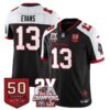 Tampa Bay Buccaneers Mike Evans 2-Time Champions Patch Vapor Limited Jersey - All Stitched - Black Alternate