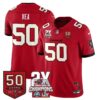 Tampa Bay Buccaneers Vita Vea 2-Time Champions Patch Vapor Limited Jersey - All Stitched - Red