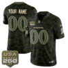 Baltimore Ravens 2026 Salute to Service Vapor Custom Jersey - All Stitched - Camo
