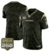 Los Angeles Chargers Team 2026 Salute to Service Vapor Jersey - All Stitched - Camo