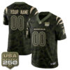 Cincinnati Bengals 2026 Salute to Service Vapor Custom Jersey - All Stitched - Camo