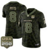 Atlanta Falcons Kyle Pitts 2026 Salute to Service Vapor Jersey - All Stitched - Camo