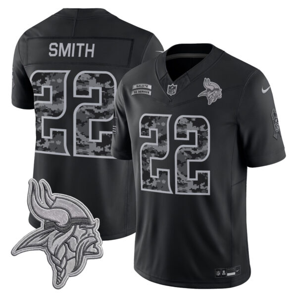 Minnesota Vikings Harrison Smith 2026 Salute to Service Vapor Limited Jersey - All Stitched