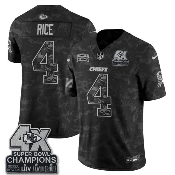 Kansas City Chiefs Nick Bolton 2026 Salute to Service Edition Vapor Jersey - All Stitched