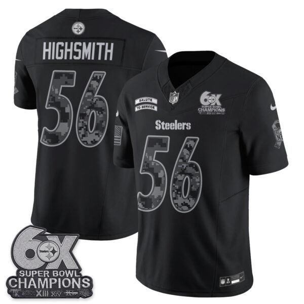 Pittsburgh Steelers Alex Highsmith 2026 Salute to Service Edition Vapor Jersey - All Stitched