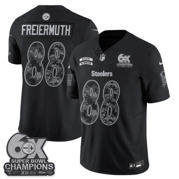 Pittsburgh Steelers Pat Freiermuth 2026 Salute to Service Edition Vapor Jersey - All Stitched