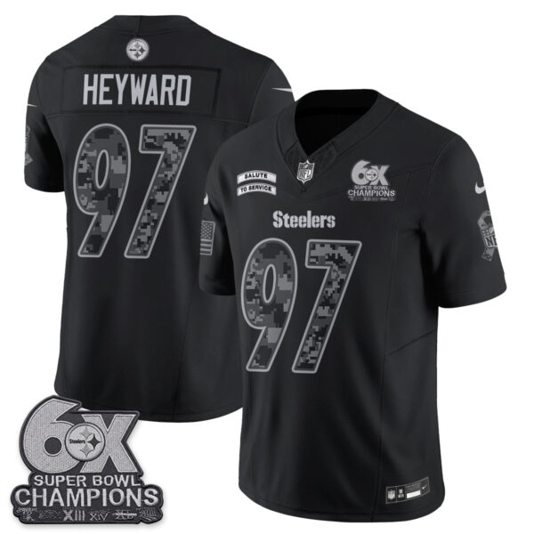 Pittsburgh Steelers Cameron Heyward 2026 Salute to Service Edition Vapor Jersey - All Stitched