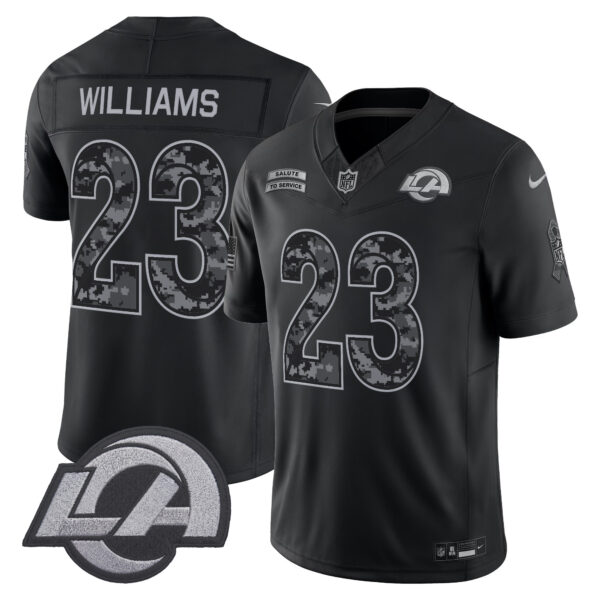 Los Angeles Rams Kyren Williams 2026 Salute to Service Vapor Limited Jersey - All Stitched
