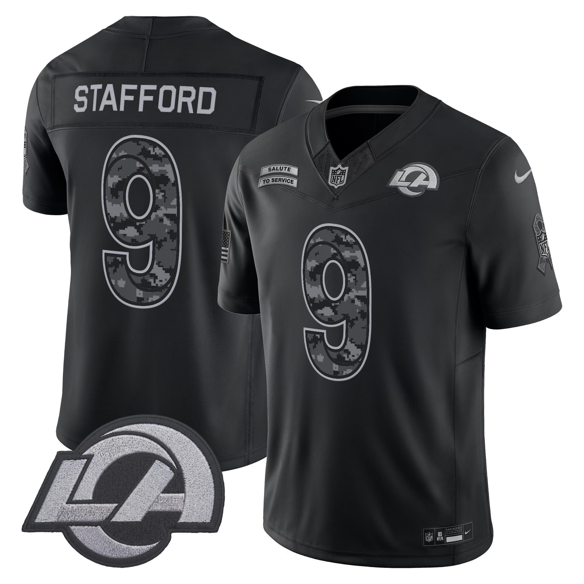 Los Angeles Rams Matthew Stafford 2026 Salute to Service Vapor Limited Jersey - All Stitched