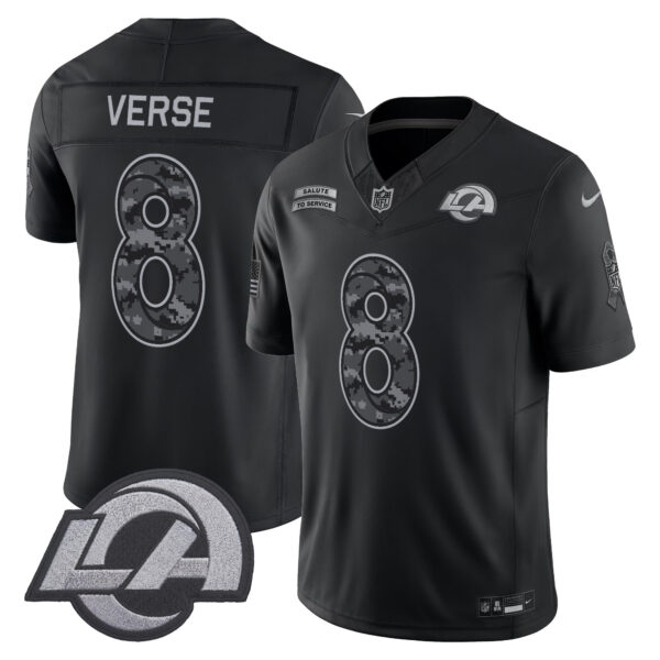 Los Angeles Rams Jared Verse 2026 Salute to Service Vapor Limited Jersey - All Stitched