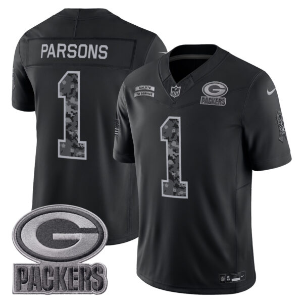 Green Bay Packers Micah Parsons 2026 Salute to Service Vapor Limited Jersey - All Stitched