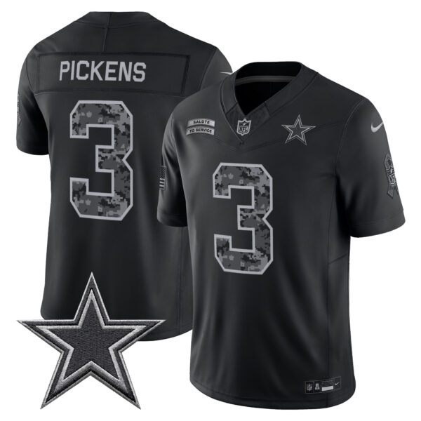 Dallas Cowboys George Pickens 2026 Salute to Service Vapor Limited Jersey - All Stitched