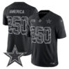 Dallas Cowboys #250 America 2026 Salute to Service Vapor Limited Jersey - All Stitched