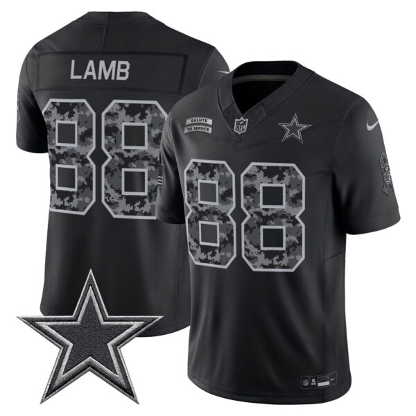 Dallas Cowboys CeeDee Lamb 2026 Salute to Service Vapor Limited Jersey - All Stitched