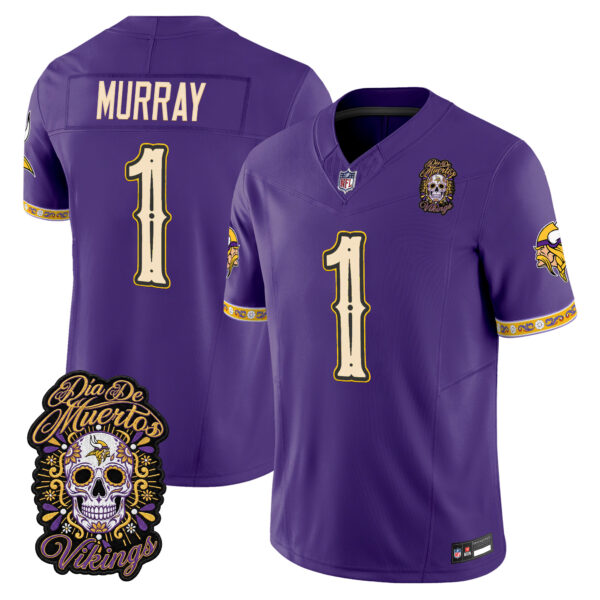 Minnesota Vikings Kyler Murray Dia de los Muertos Vapor Limited Jersey - All Stitched