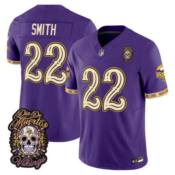 Minnesota Vikings Harrison Smith Dia de los Muertos Vapor Limited Jersey - All Stitched