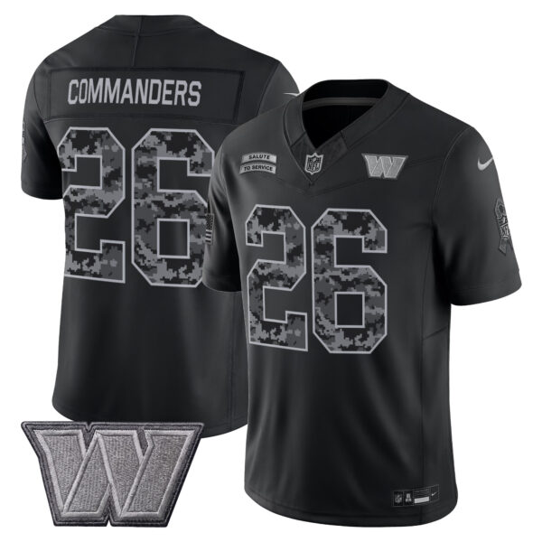 Washington Commanders #26 Commanders 2026 Salute to Service Vapor Limited Jersey - All Stitched