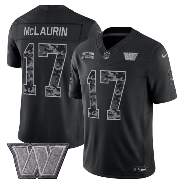 Washington Commanders Terry McLaurin 2026 Salute to Service Vapor Limited Jersey - All Stitched