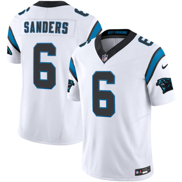 Carolina Panthers Miles Sanders Vapor Limited Jersey - All Stitched - White