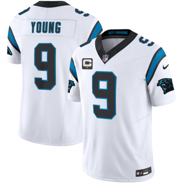 Carolina Panthers Bryce Young Vapor Limited Jersey - All Stitched - White