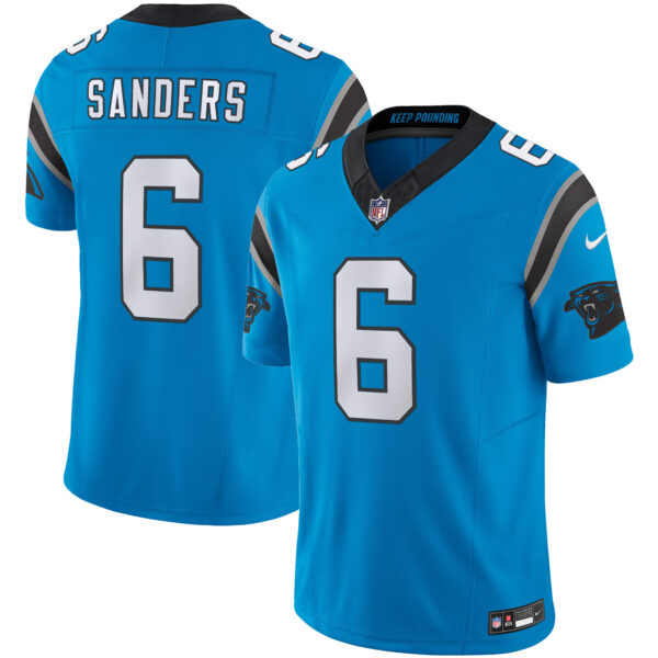 Carolina Panthers Miles Sanders Vapor Limited Jersey - All Stitched - Blue