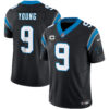 Carolina Panthers Bryce Young Vapor Limited Jersey - All Stitched - Black
