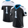 Carolina Panthers #1 Team Vapor Limited Jersey - All Stitched - Black Alternate