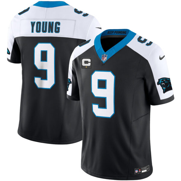 Carolina Panthers Bryce Young Vapor Limited Jersey - All Stitched - Black Alternate