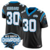 Carolina Panthers Chuba Hubbard 2025 NFC South Division Champions Vapor Limited Jersey - All Stitched - Black