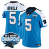 Carolina Panthers Rico Dowdle 2025 NFC South Division Champions Vapor Limited Jersey - All Stitched - Blue Alternate