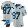 Detroit Lions Sam Laporta 2026 "Rivalries" Michigan Patch Vapor Limited Jersey - All Stitched - Gray