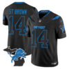 Detroit Lions St. Brown 2026 "Rivalries" Michigan Patch Vapor Limited Jersey - All Stitched - Black
