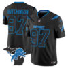 Detroit Lions Hutchinson 2026 "Rivalries" Michigan Patch Vapor Limited Jersey - All Stitched - Black