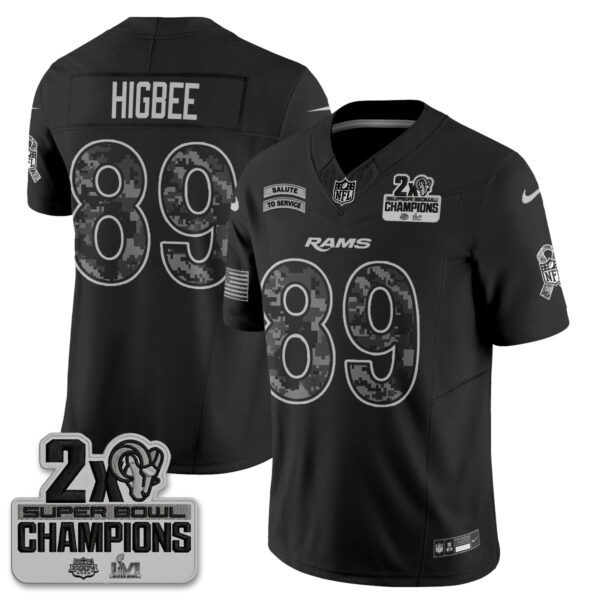 Los Angeles Rams Tyler Higbee 2026 Salute to Service Jersey - All Stitched