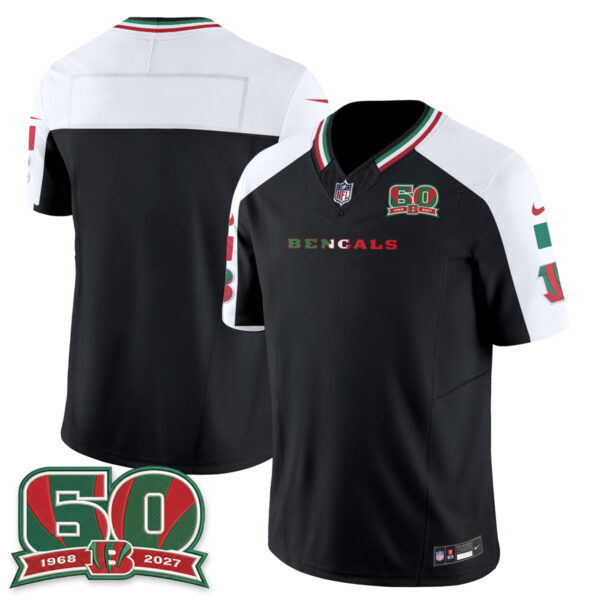 Cincinnati Bengals Team Mexico Edition Vapor Jersey - All Stitched - Alternate