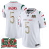 Cincinnati Bengals Tee Higgins Mexico Edition Vapor Jersey - All Stitched - White