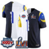 Los Angeles Rams Team Rivalries Split Vapor Jersey - All Stitched - Rivalries White