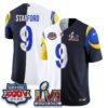 Los Angeles Rams Matthew Stafford Rivalries Split Vapor Jersey - All Stitched - Rivalries White