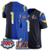 Los Angeles Rams Team Rivalries Split Vapor Jersey - All Stitched - Rivalries Royal