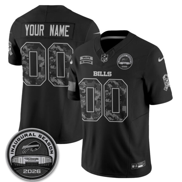 Buffalo Bills 2026 Salute to Service Custom Jersey - All Stitched