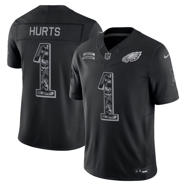 Philadelphia Eagles Jalen Hurts 2026 Salute to Service Vapor Limited Jersey - All Stitched
