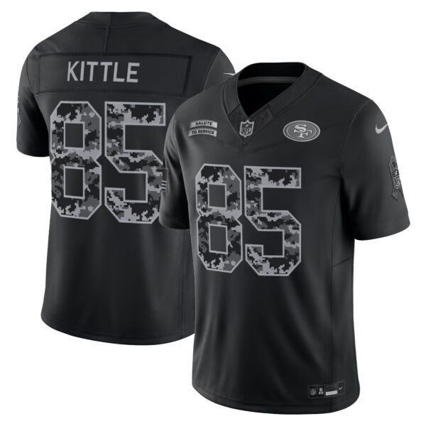 San Francisco 49ers George Kittle 2026 Salute to Service Vapor Limited Jersey - All Stitched