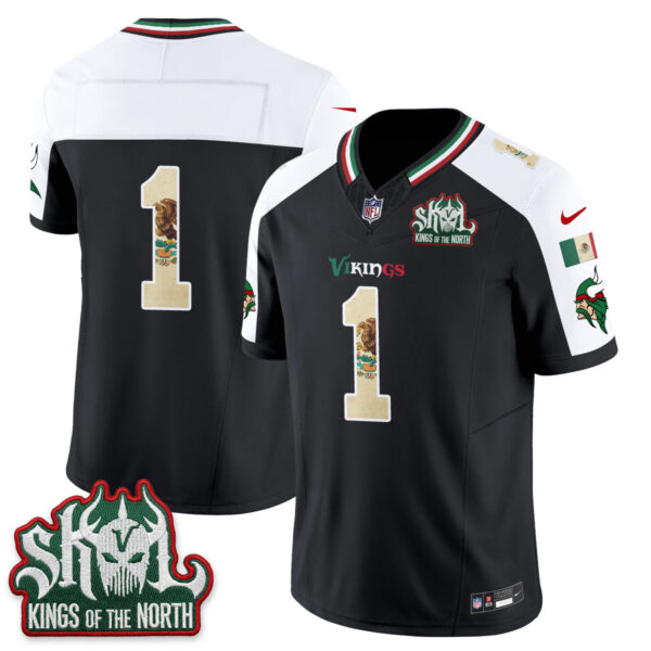 Minnesota Vikings Team Mexico Edition Vapor Jersey - All Stitched - Alternate