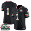 Minnesota Vikings Team Mexico Edition Vapor Jersey - All Stitched - Black